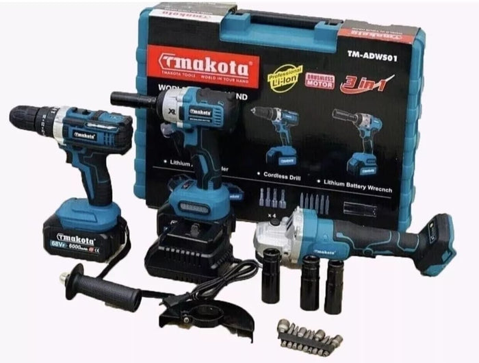 Smerigliatrice a 2 Batteria con Valigia e caricabatteria